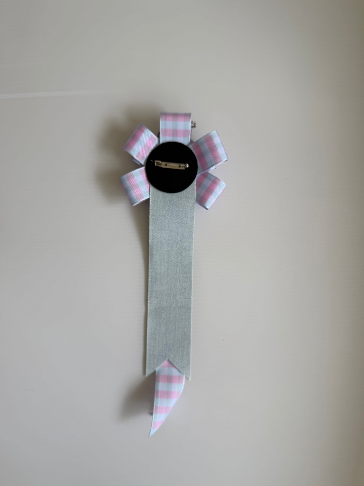 Ribbon, Lace, and Button Brooch