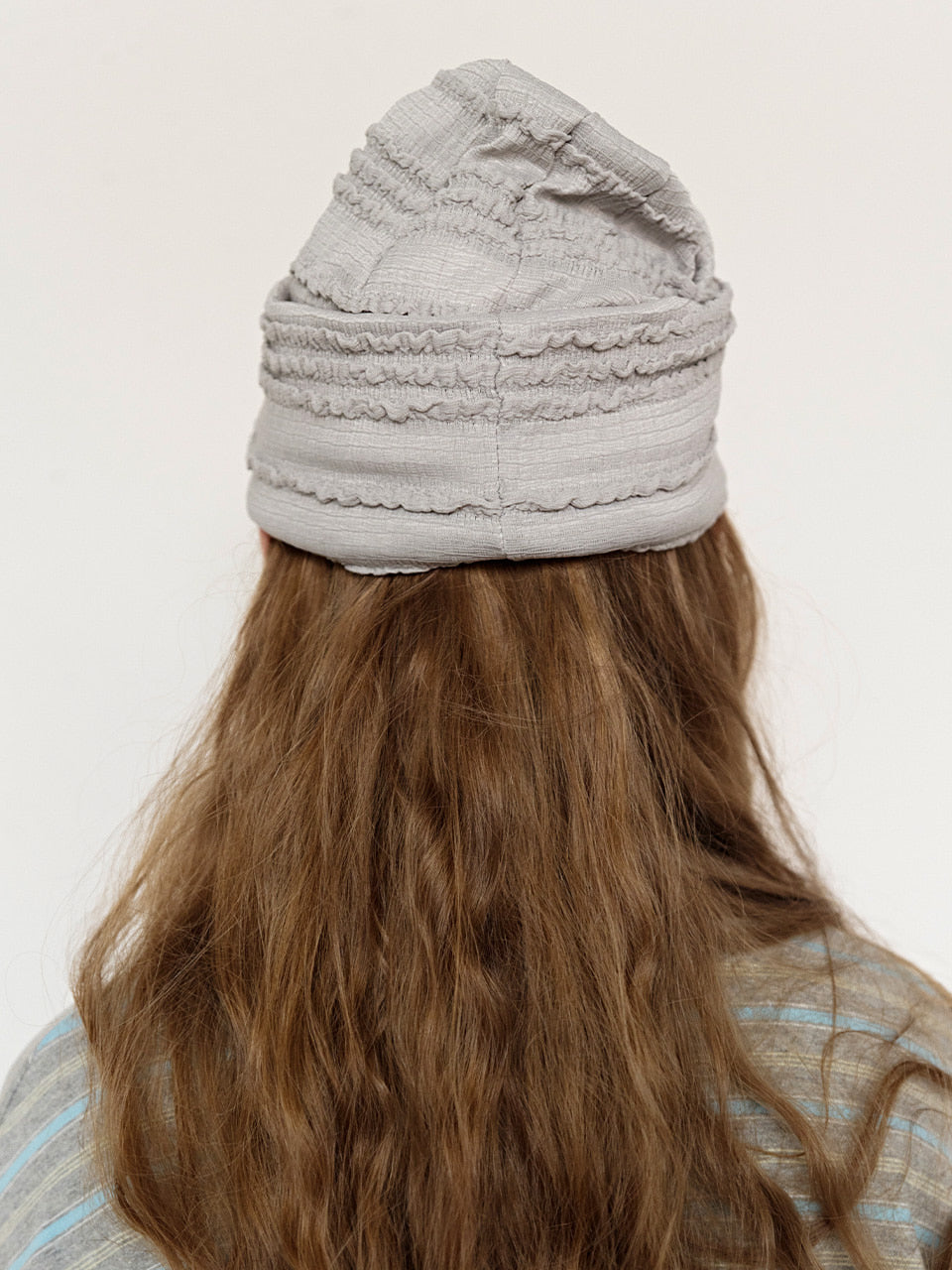 FUN FROM FUN Frill Beanie, Grey