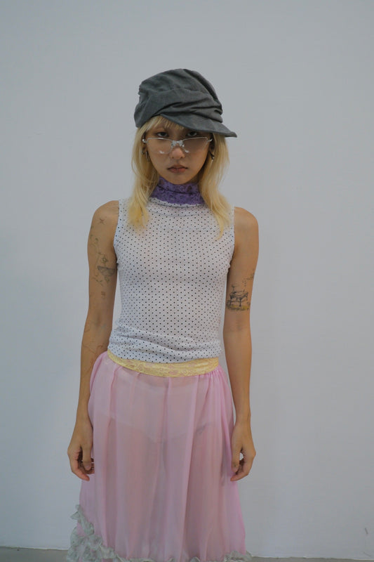 Pink Haze Organza Skirt