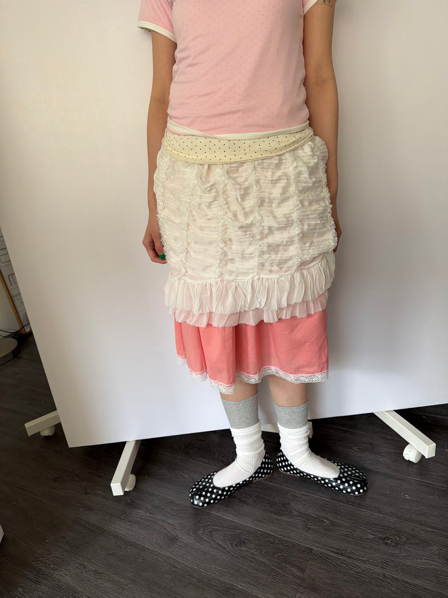 Brightly colored lace puff skirt