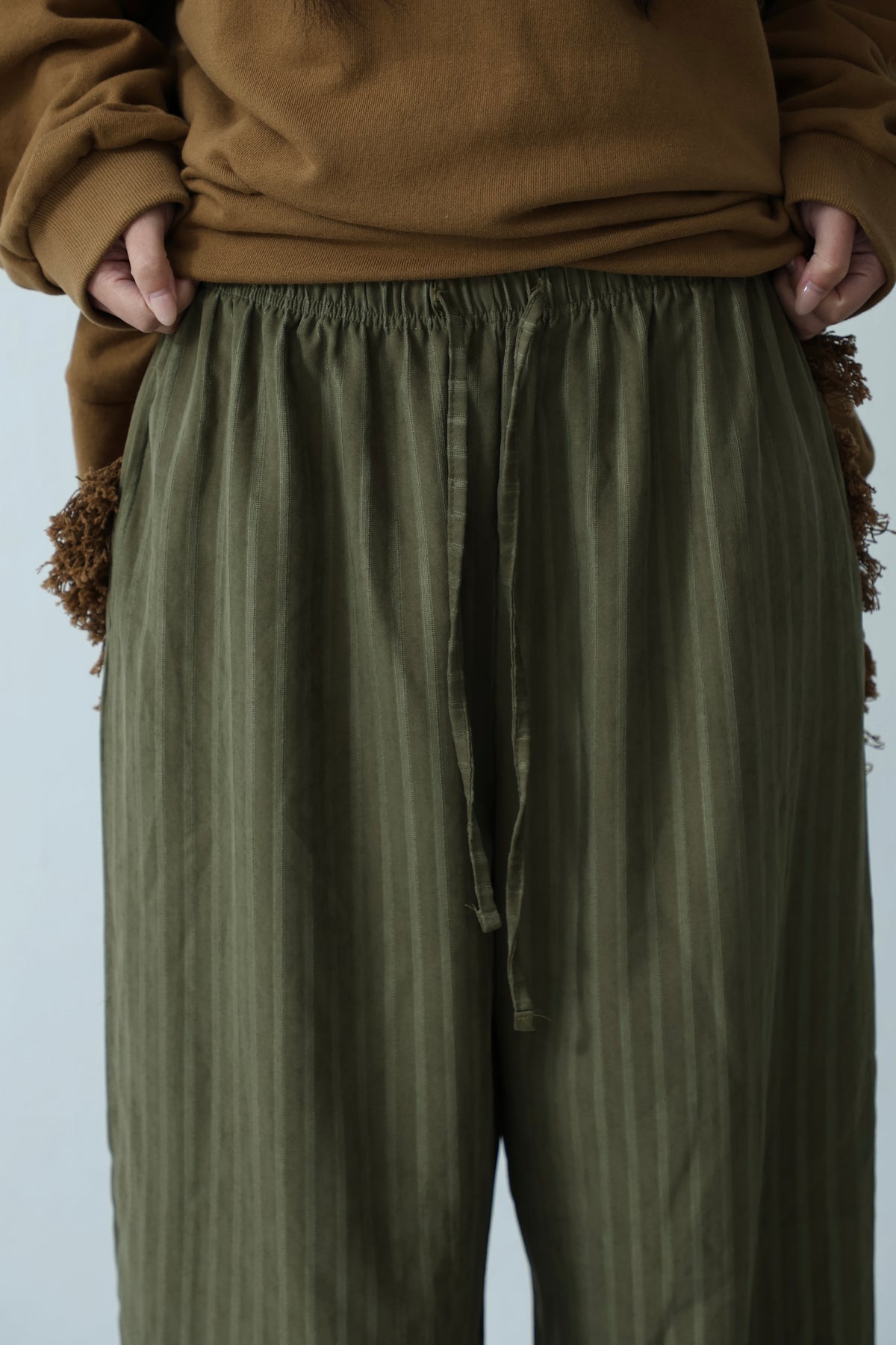 Matte Velvet Stripe Pants