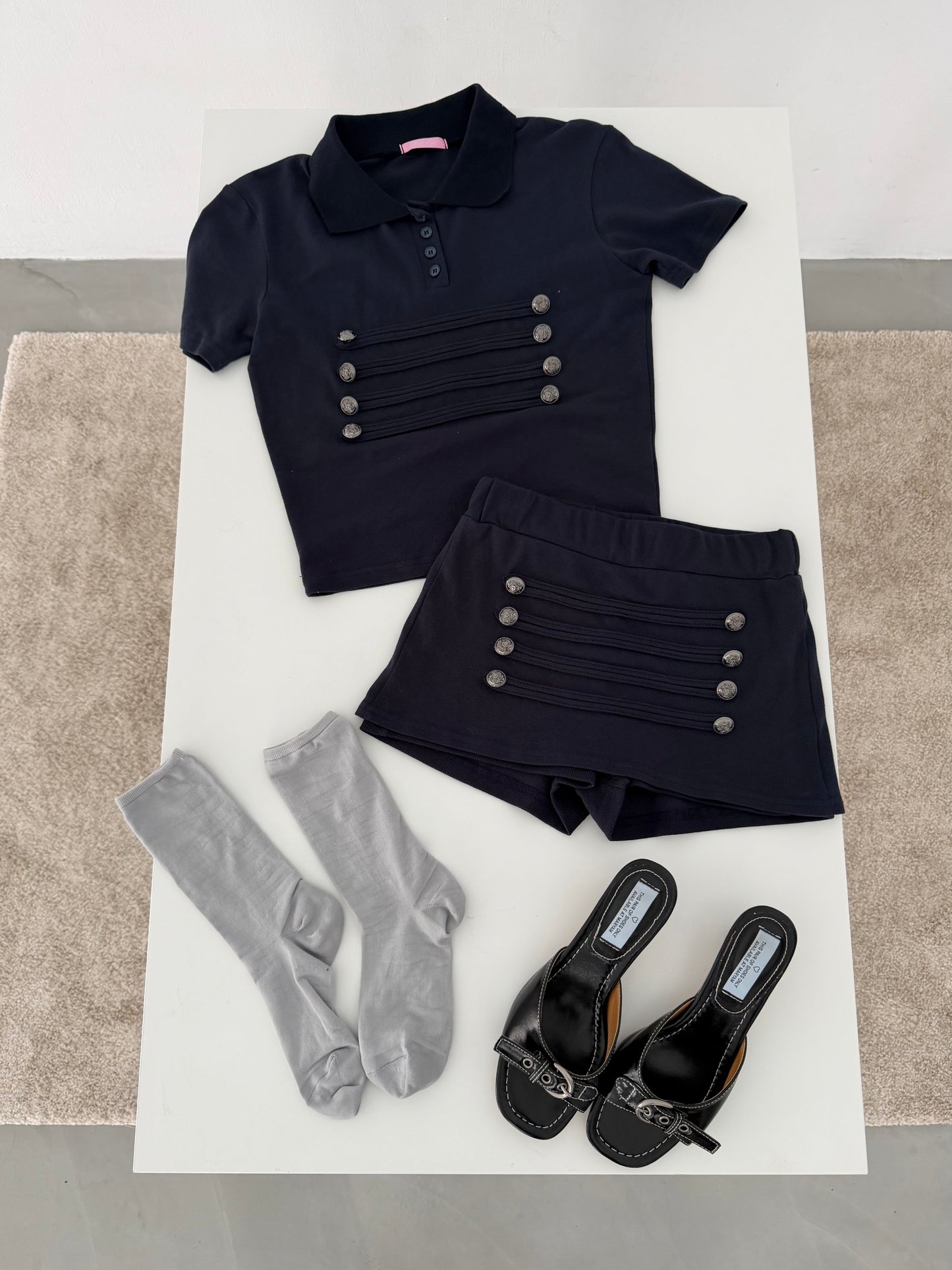 British style cotton shorts