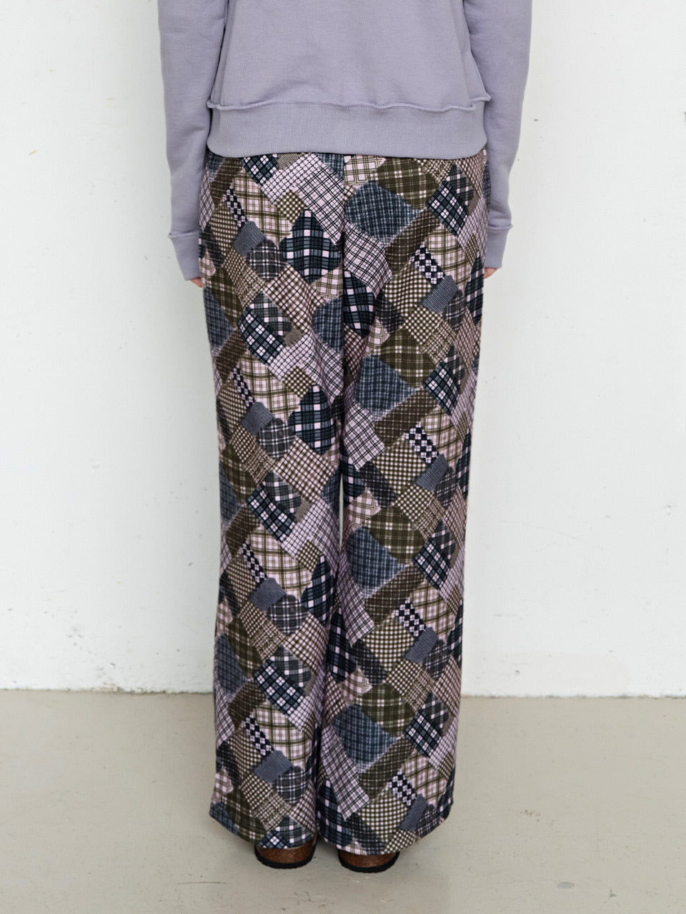 FUN FROM FUN Patchwork Flare Pants, Multi