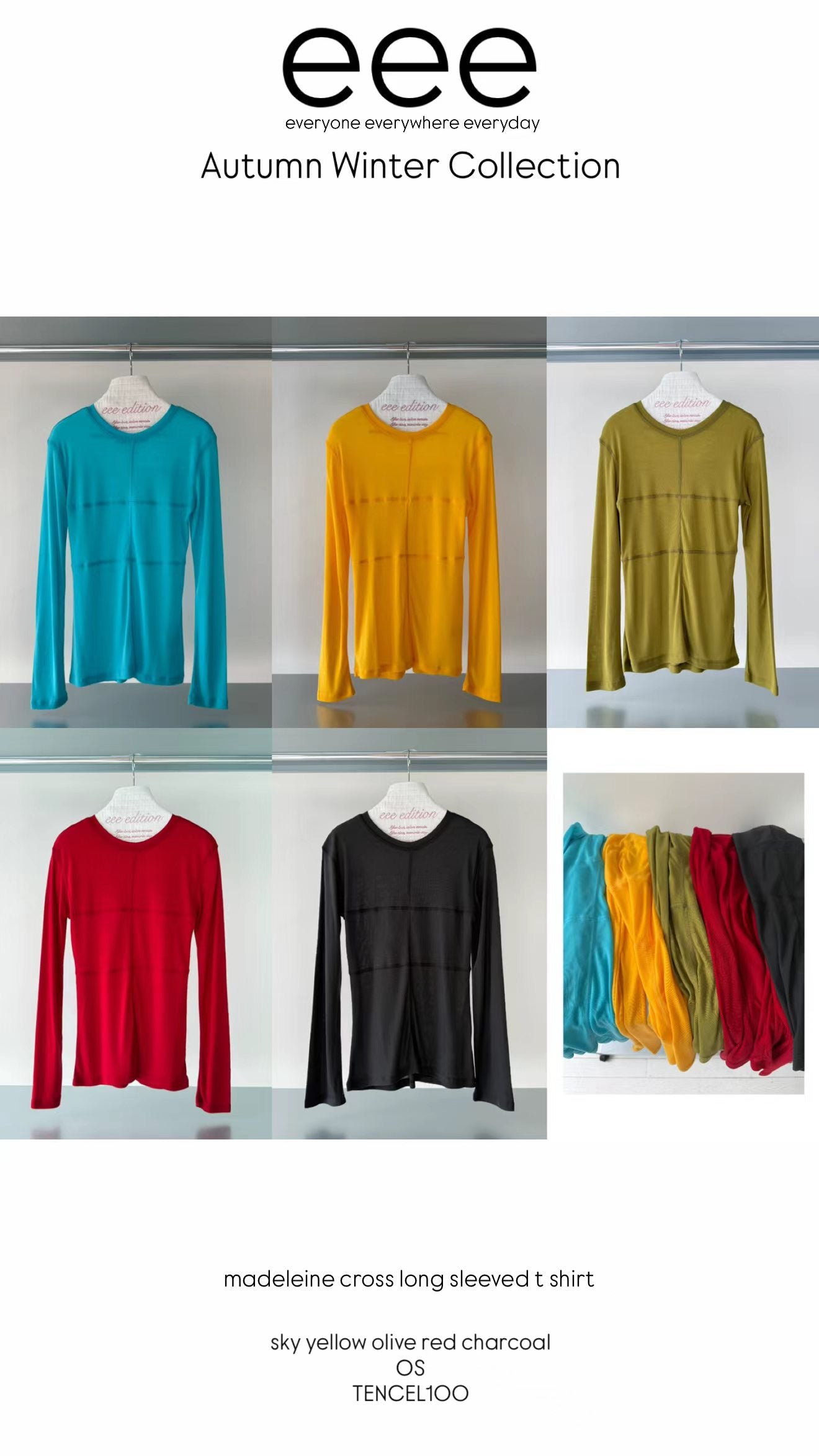 (8/31 收單) eee madeleine cross long sleeved t shirt