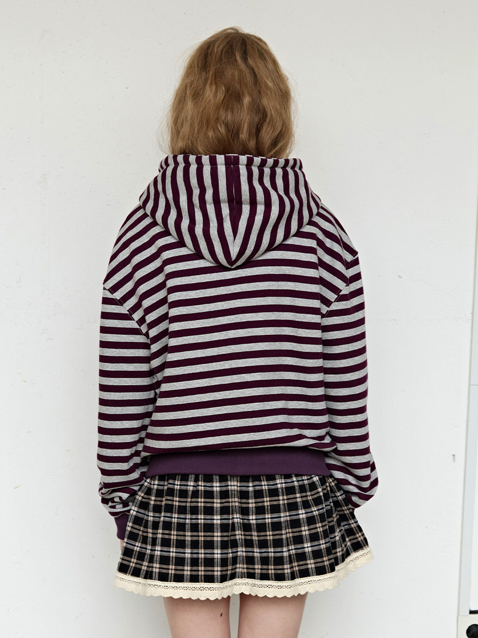 FUN FROM FUN Everyday Hoodie, Purple Stripe