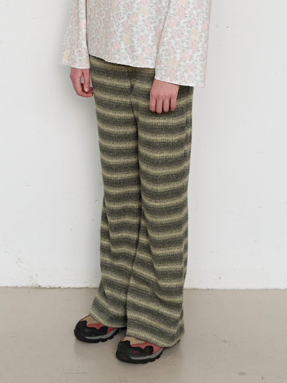 FUN FROM FUN Ombre Flare Pants, Olive