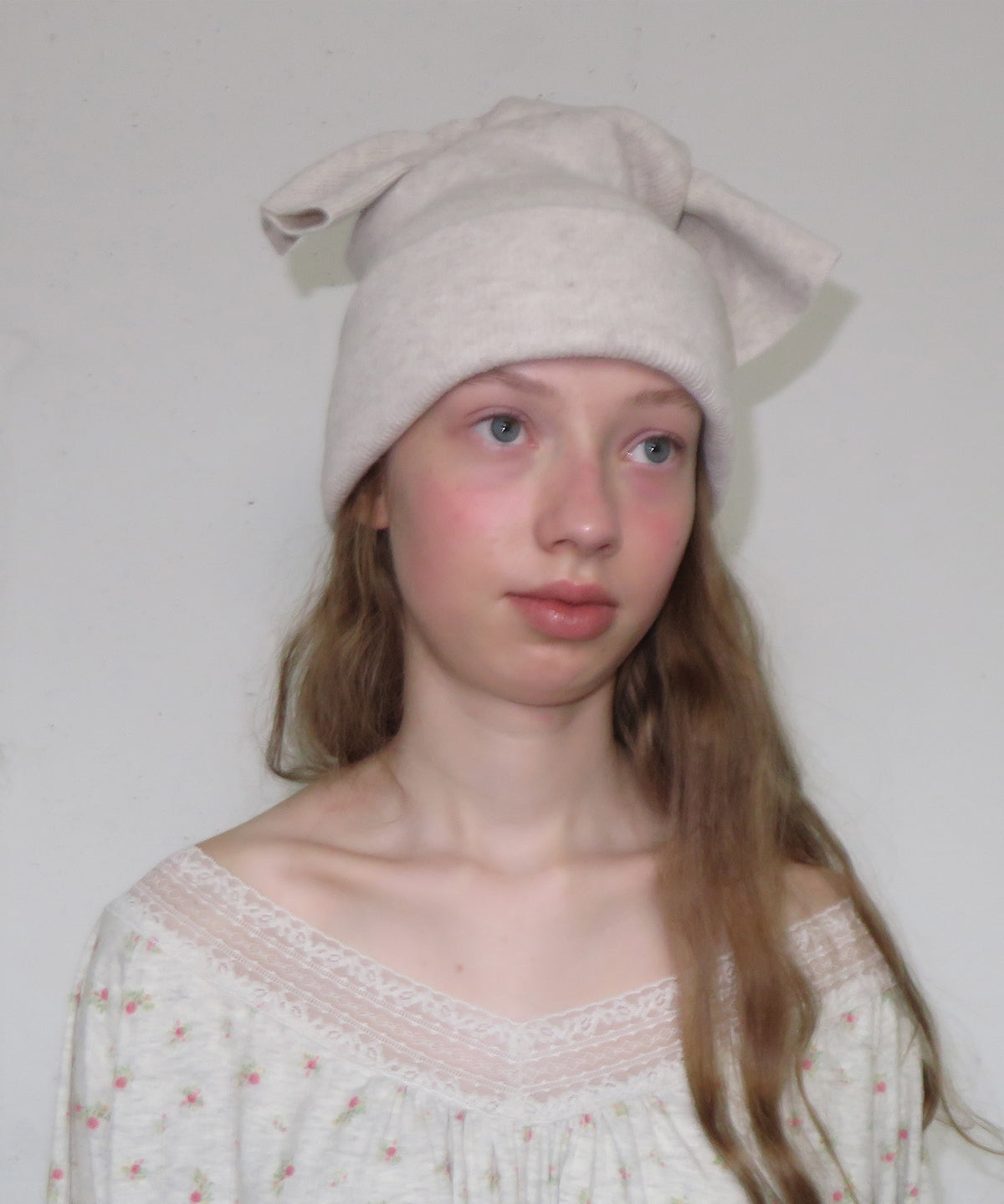 FUN FROM FUN KNOTTED BEANIE, BEIGE