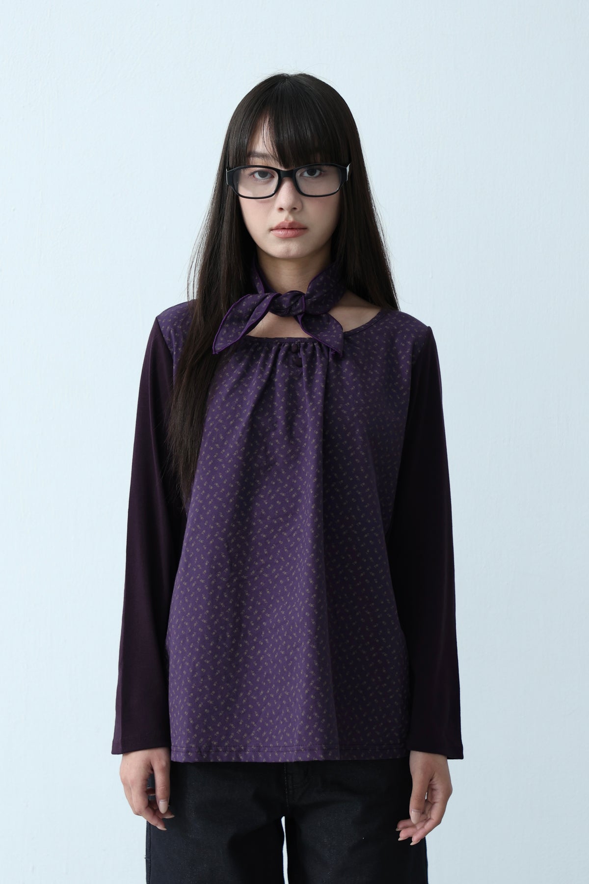 Floral Patchwork Top & Neckerchief Set