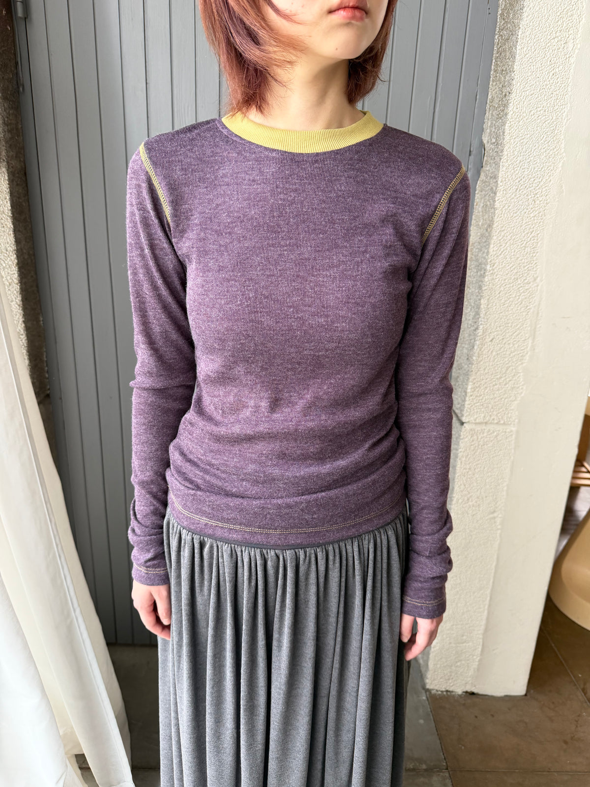 Crew neck knit top