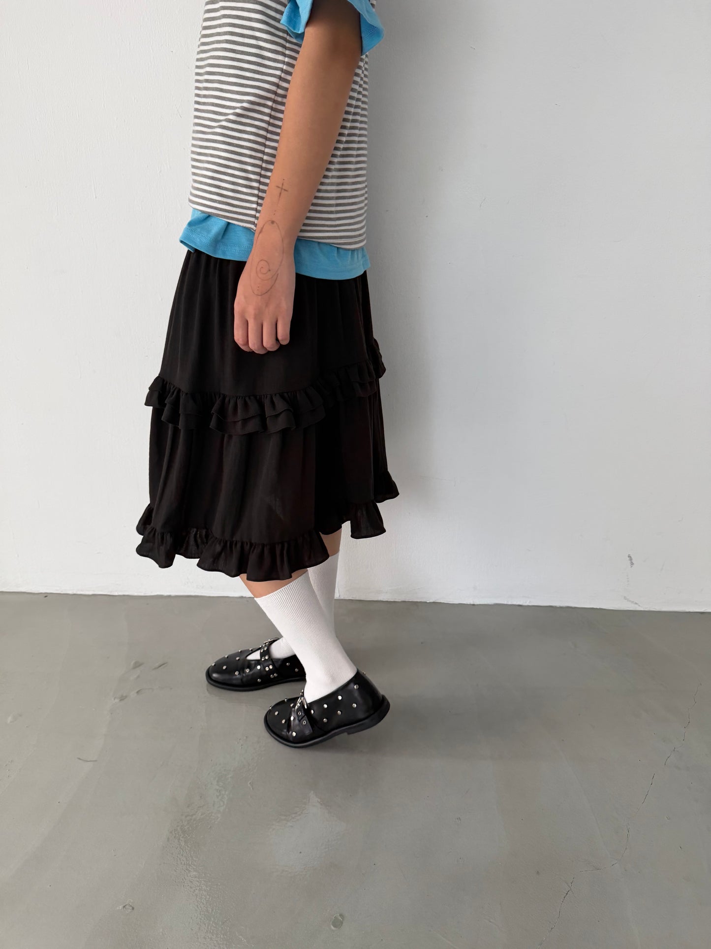 Cascade Midi Skirt