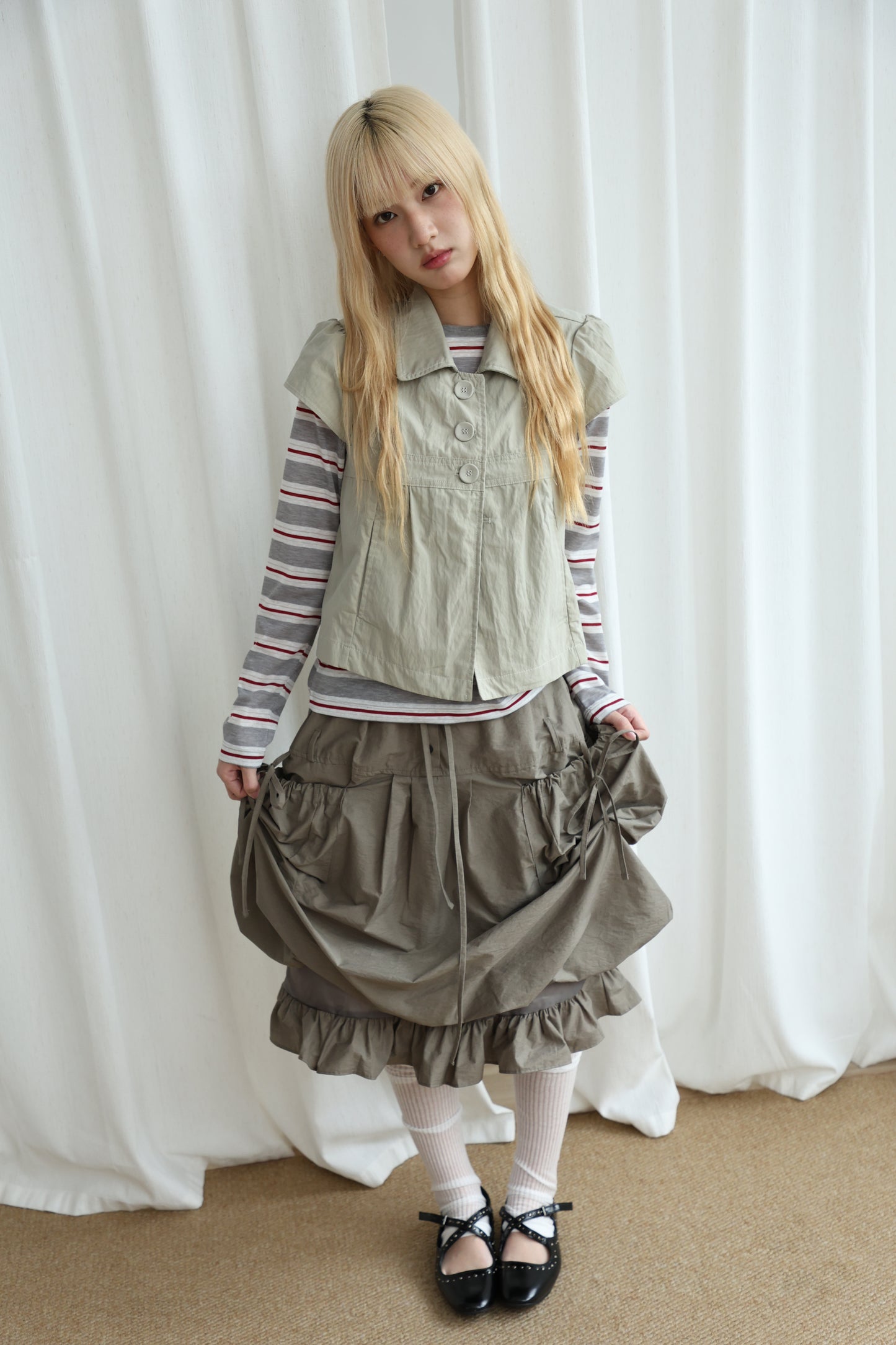 Nylon Pocket Balloon Skirt