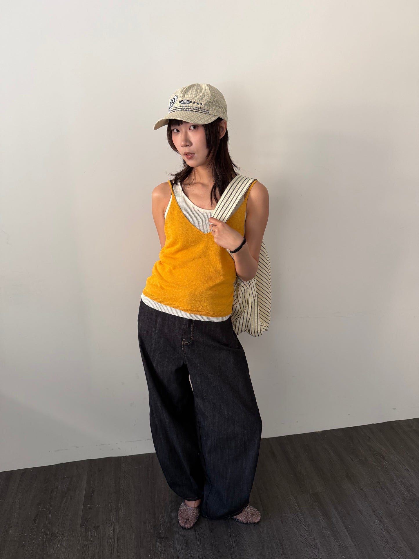 Breathable cotton and linen vest combination