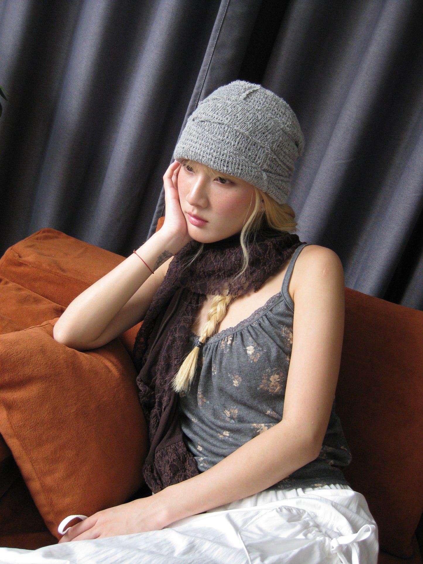Elastic Floral Lace Vest