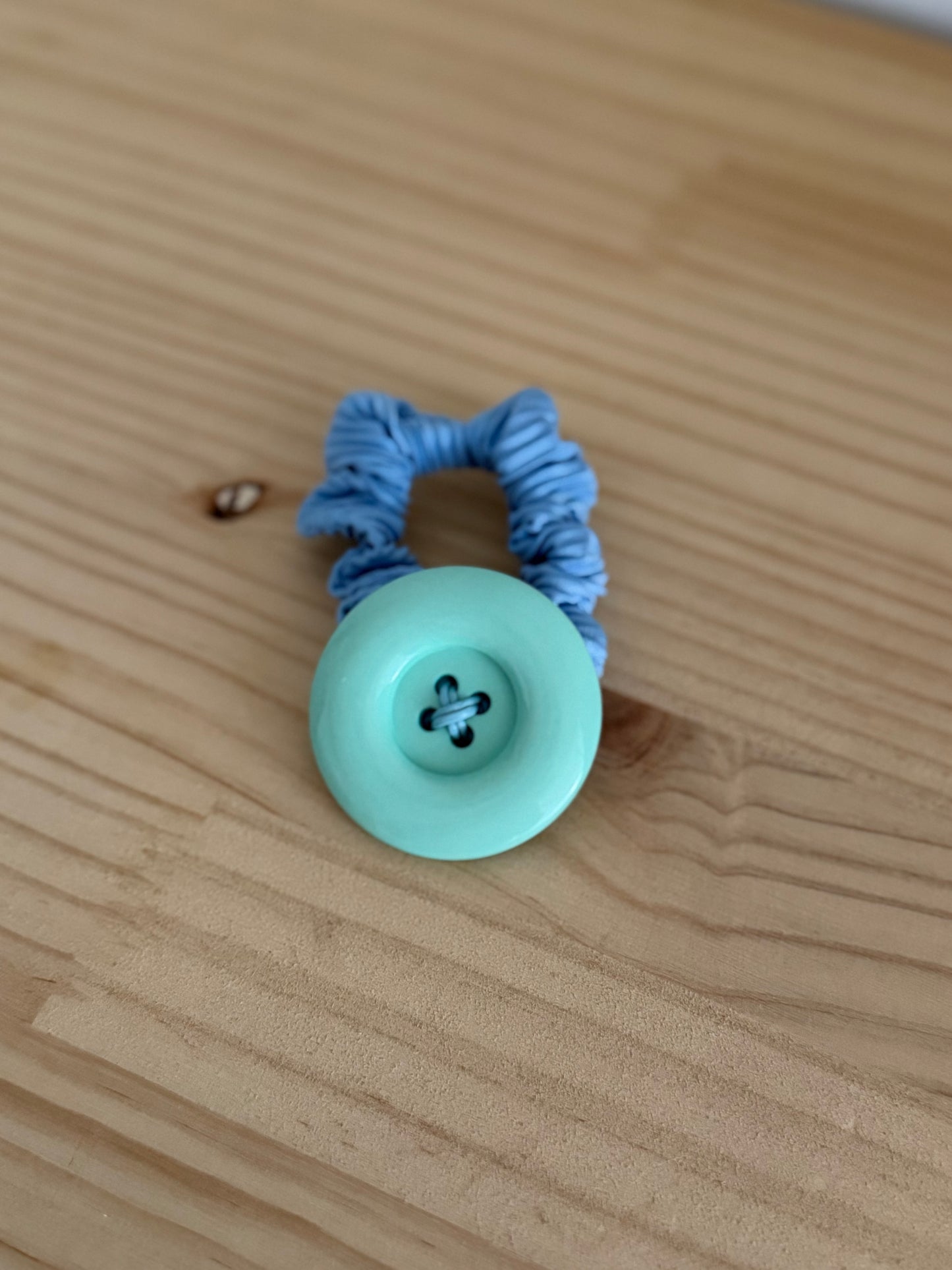 Large Button Hair Tie