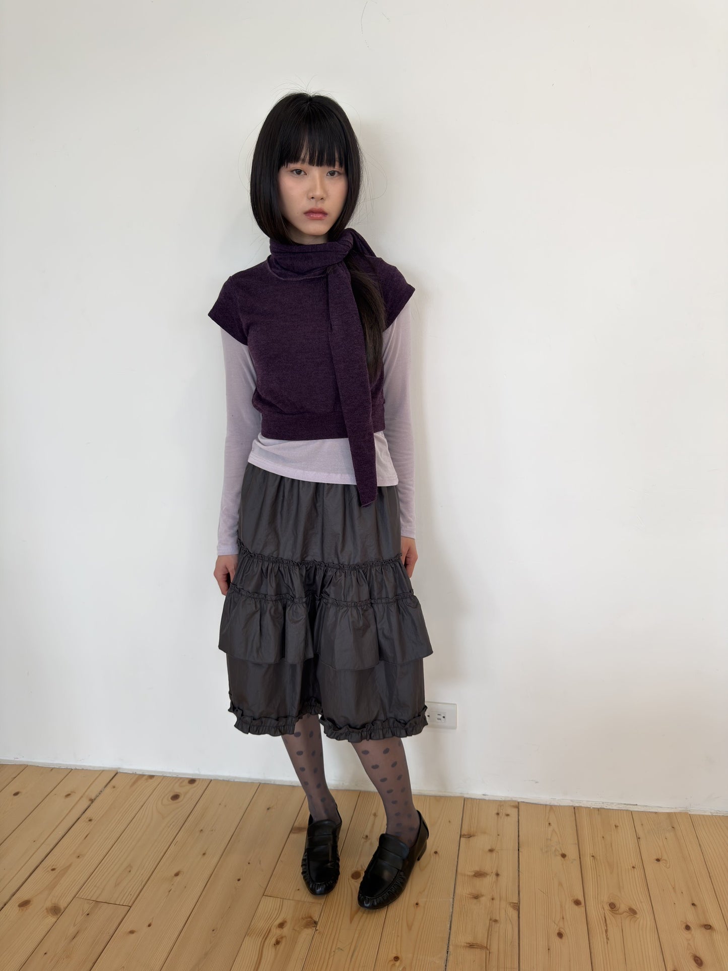 Gray Dot Sheer Tights