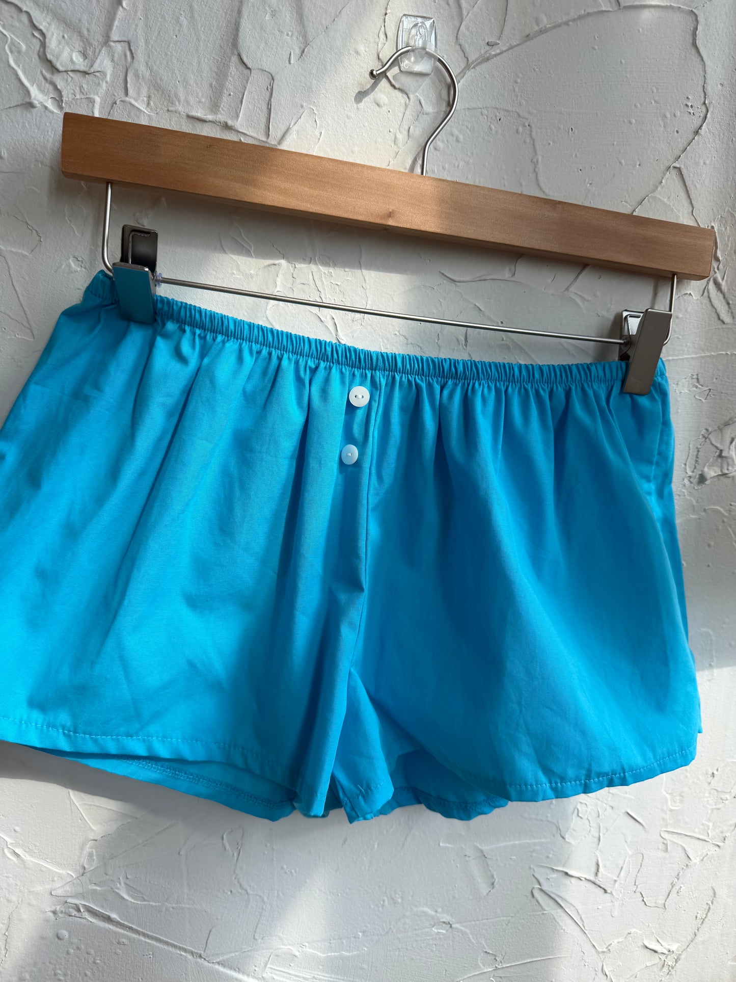 Nylon button-up shorts