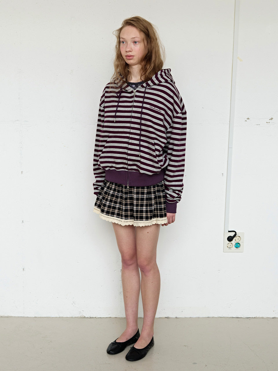 FUN FROM FUN Everyday Hoodie, Purple Stripe