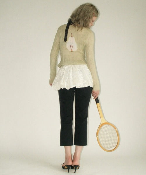 （Sale 至9/16 22:00）musubore pleatsed print sheer tops