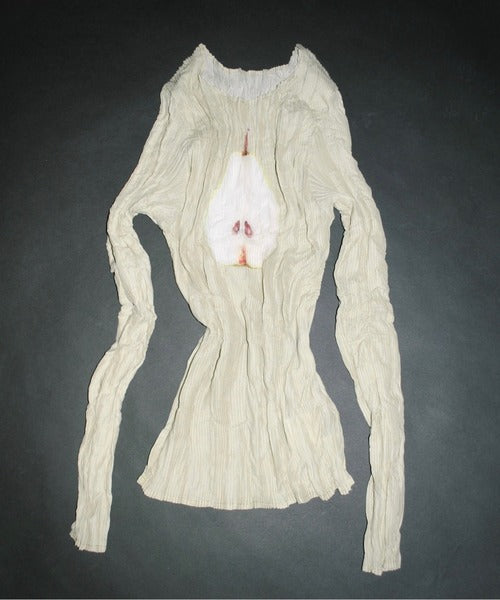 （Sale 至9/16 22:00）musubore pleatsed print sheer tops