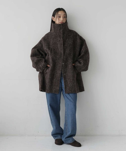 （Sale 至9/16 22:00）hellam 磨毛立領外套