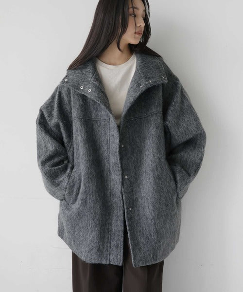 （Sale 至9/16 22:00）hellam 磨毛立領外套