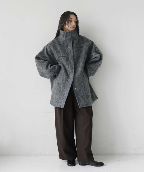 （Sale 至9/16 22:00）hellam 磨毛立領外套