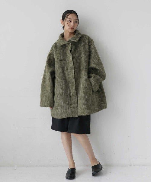 （Sale 至9/16 22:00）hellam 磨毛立領外套