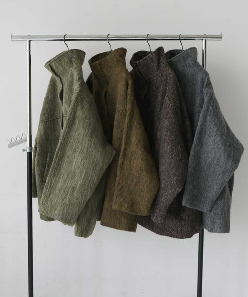 （Sale 至9/16 22:00）hellam 磨毛立領外套