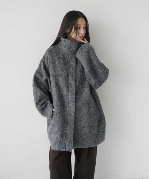 （Sale 至9/16 22:00）hellam 磨毛立領外套