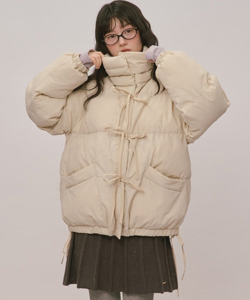 (Sale 至9/20 22:00）loin nuit ribbon padding blouson