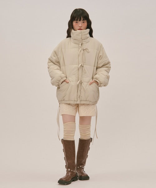 (Sale 至9/20 22:00）loin nuit ribbon padding blouson