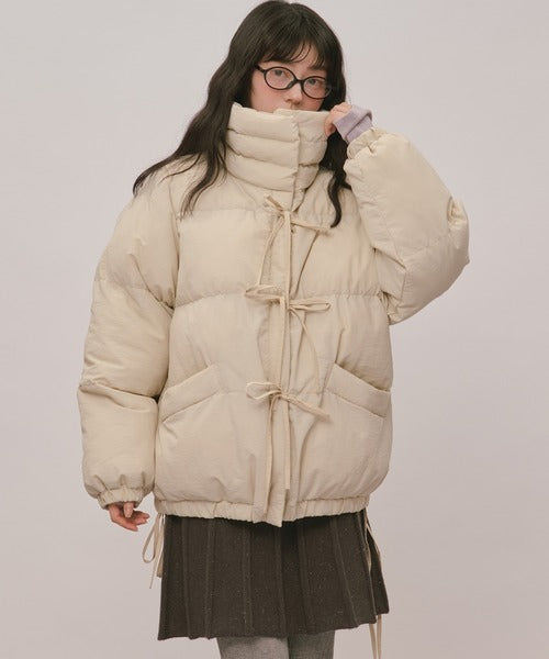 (Sale 至9/20 22:00）loin nuit ribbon padding blouson