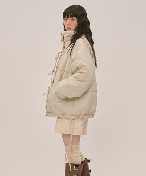 (Sale 至9/20 22:00）loin nuit ribbon padding blouson