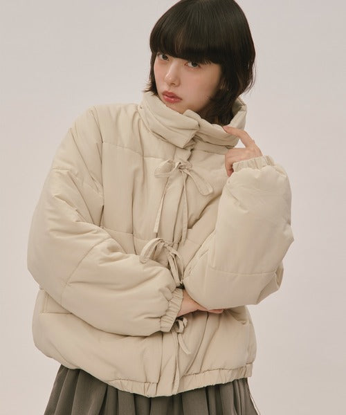 (Sale 至9/20 22:00）loin nuit ribbon padding blouson