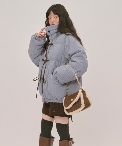 (Sale 至9/20 22:00）loin nuit ribbon padding blouson