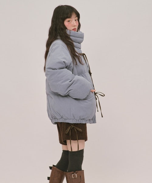 (Sale 至9/20 22:00）loin nuit ribbon padding blouson