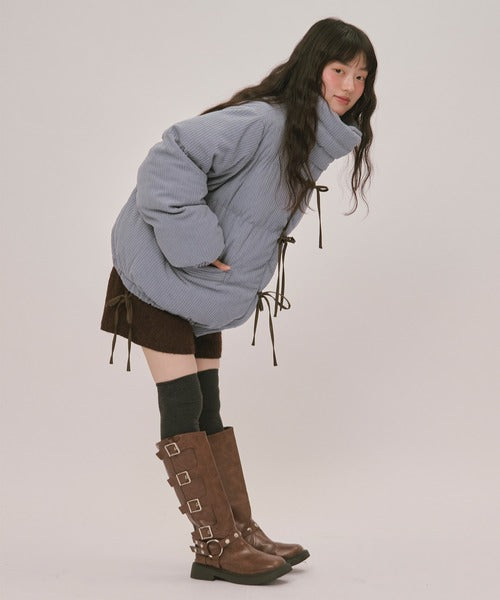 (Sale 至9/20 22:00）loin nuit ribbon padding blouson