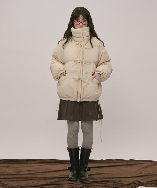 (Sale 至9/20 22:00）loin nuit ribbon padding blouson