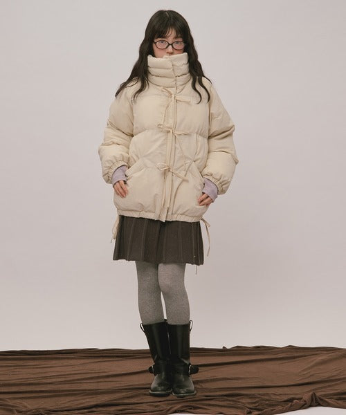 (Sale 至9/20 22:00）loin nuit ribbon padding blouson
