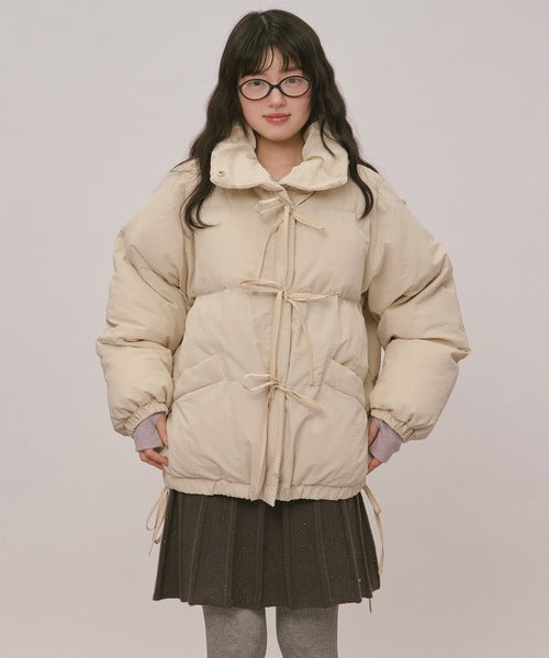 (Sale 至9/20 22:00）loin nuit ribbon padding blouson