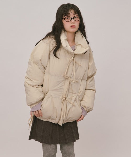(Sale 至9/20 22:00）loin nuit ribbon padding blouson