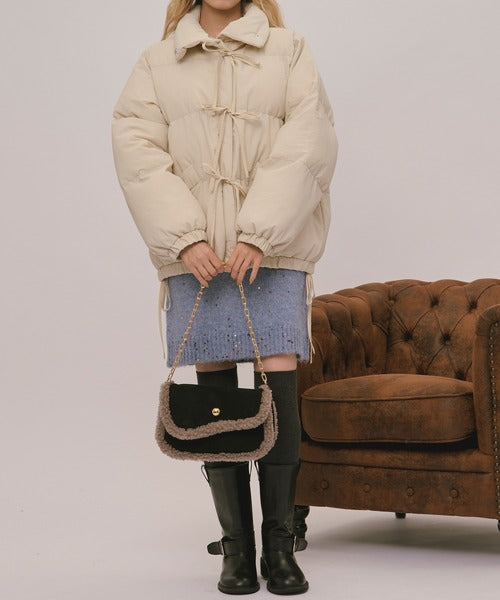 (Sale 至9/20 22:00）loin nuit ribbon padding blouson