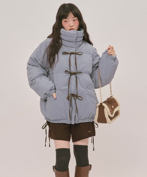 (Sale 至9/20 22:00）loin nuit ribbon padding blouson
