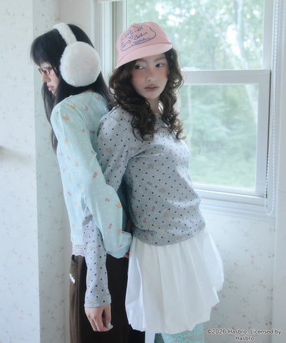 Unblend Ｘ Blythe別注 娃娃印花點點長袖上衣