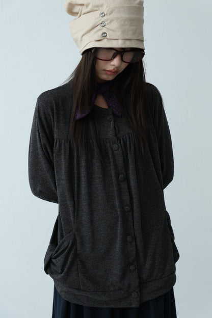 Open collar with bow and bow