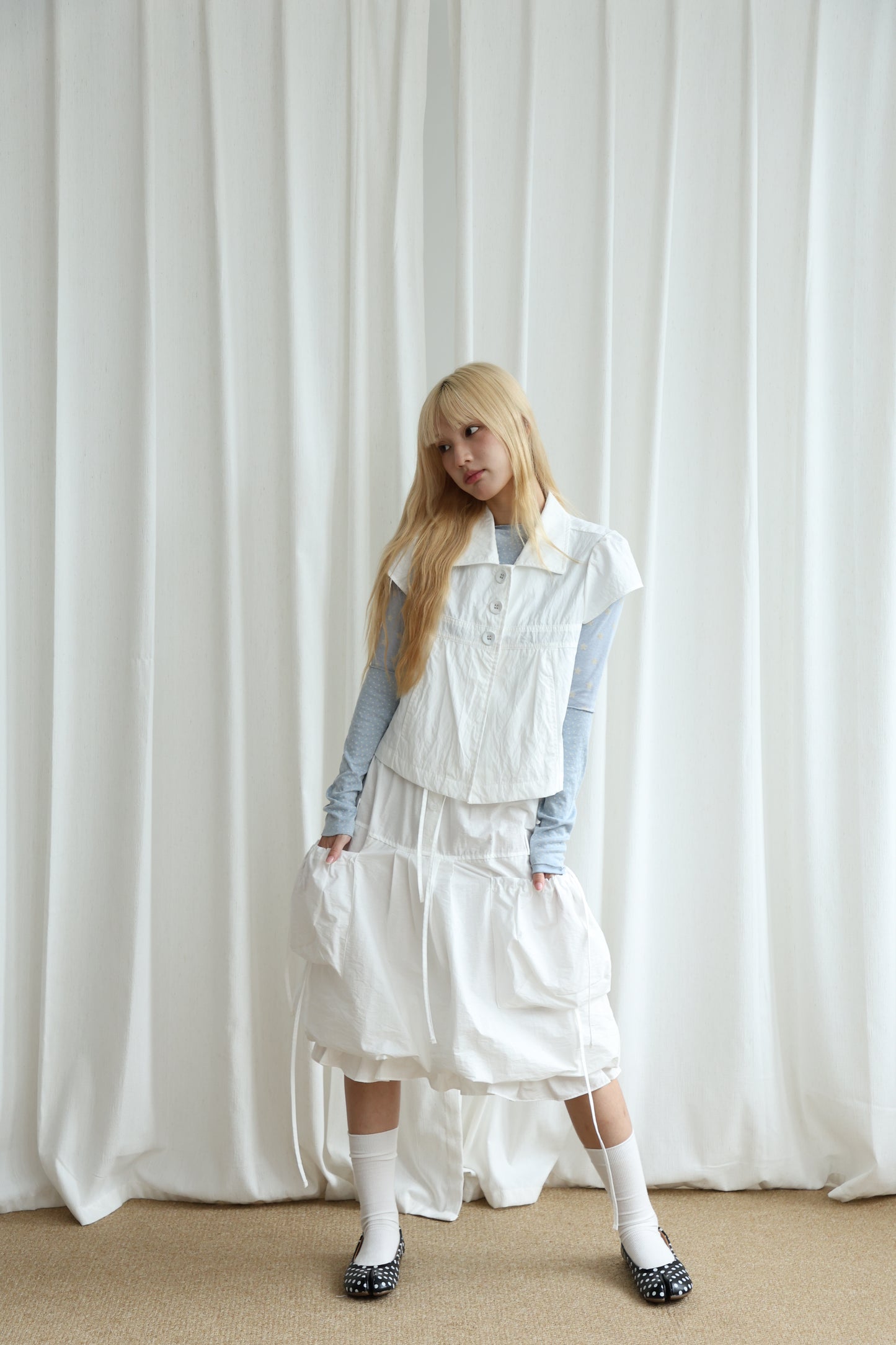 Nylon Pocket Balloon Skirt