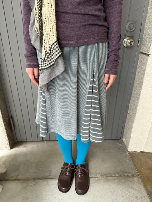 Floral striped skirt