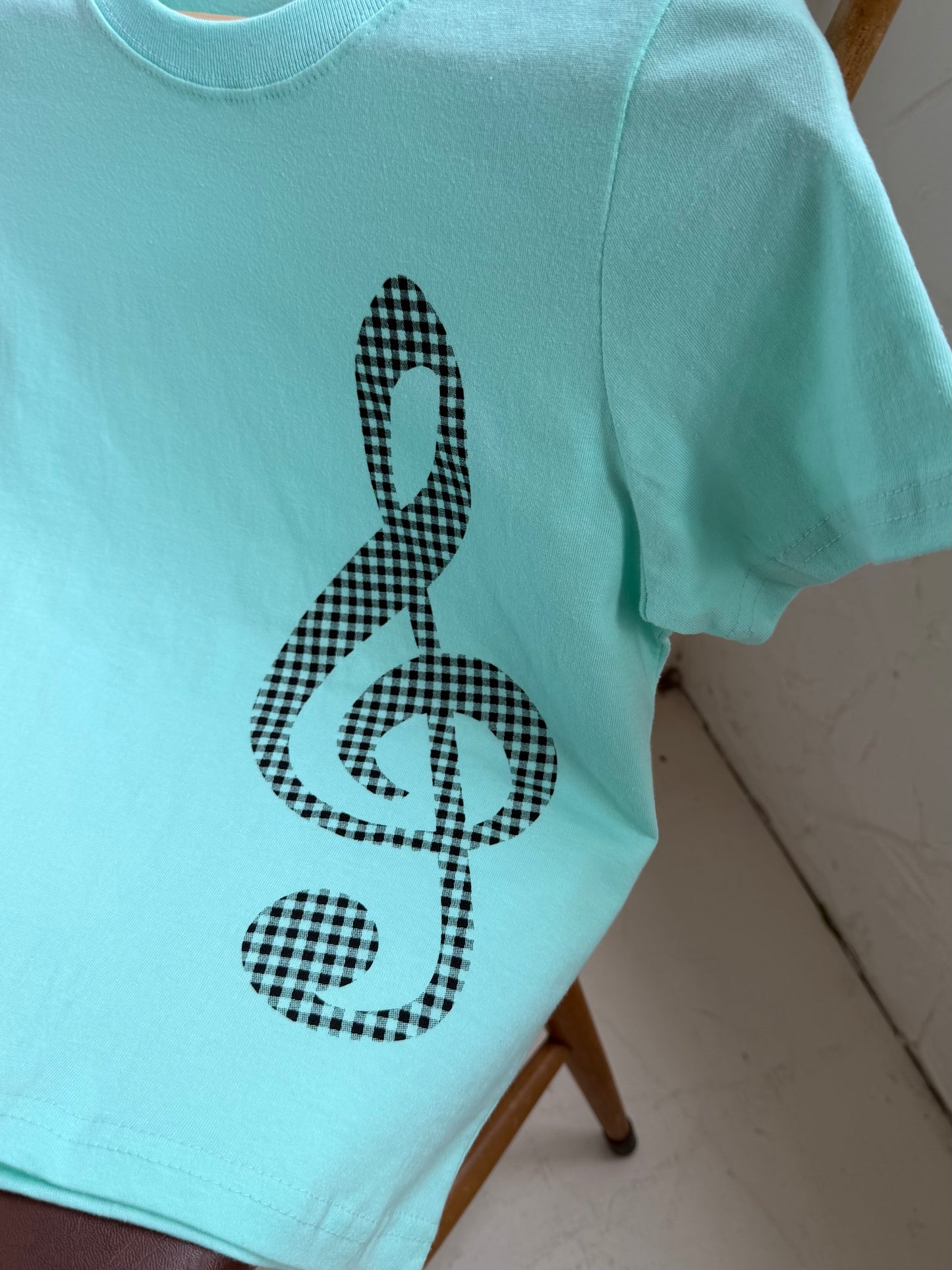 Musical note short-sleeved top