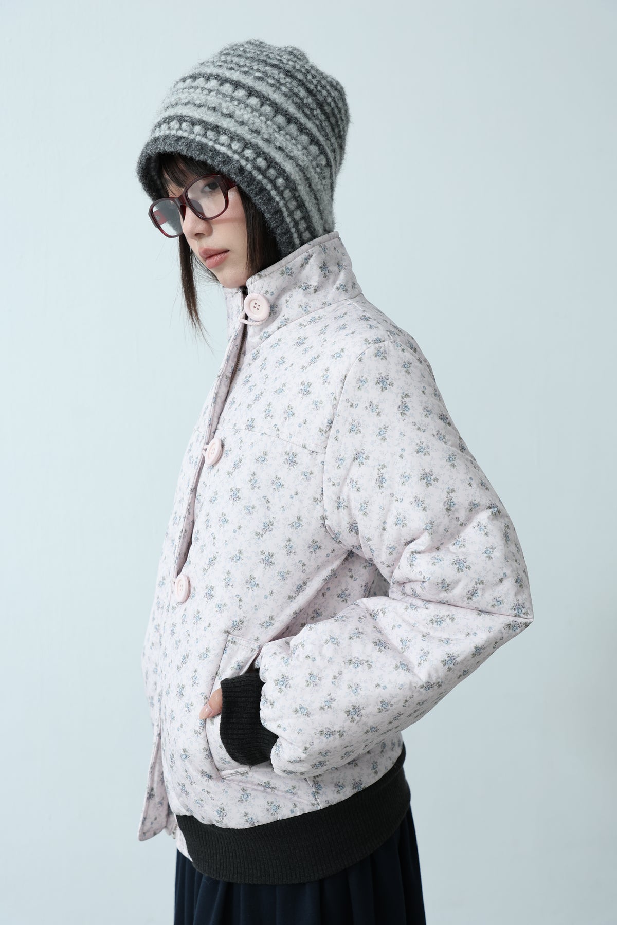 Floral Quilted Coat