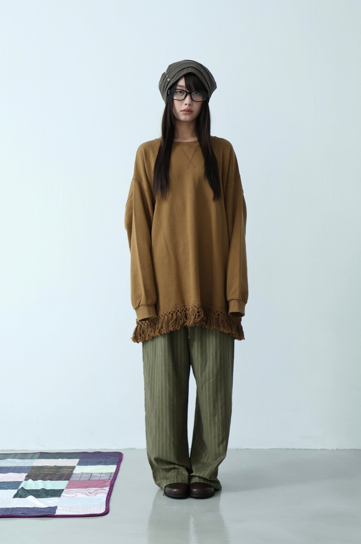 Matte Velvet Stripe Pants